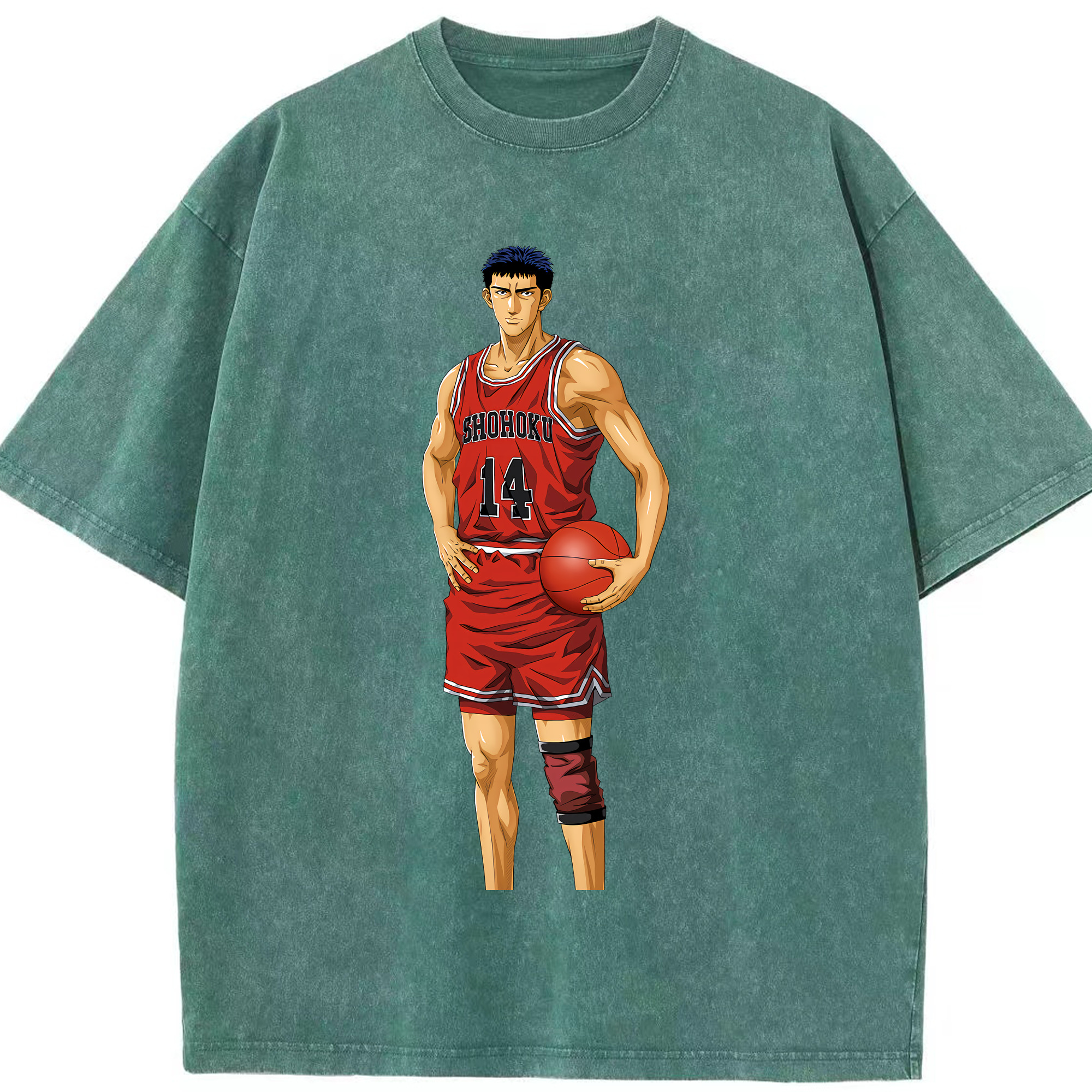 （画像用） SLAM DUNK／スラムダンク 綿100% ヴィンテージ風 半袖Tシャツ（フロントプリント）